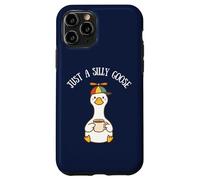 Just A Silly Goose On The Loose Funny Meme Niños Niñas Carcasa para iPhone 11 Pro
