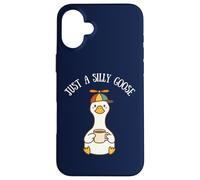 Just A Silly Goose On The Loose Funny Meme Niños Niñas Carcasa para iPhone 16 Plus
