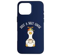 Just A Silly Goose On The Loose Funny Meme Niños Niñas Carcasa para iPhone 16 Pro MAX
