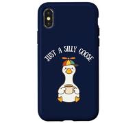 Just A Silly Goose On The Loose Funny Meme Niños Niñas Carcasa para iPhone X/XS