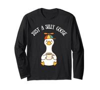 Just A Silly Goose On The Loose Funny Meme Niños Niñas Manga Larga
