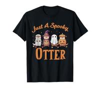 Just A Spooky Otter Halloween Costume Funny Cute Sea Otter Camiseta