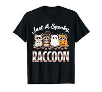 Just A Spooky Raccoon Halloween Costume Funny Trash Panda Camiseta