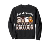 Just A Spooky Raccoon Halloween Costume Funny Trash Panda Sudadera