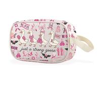 Just a Strong Goose - Bolsa de maquillaje transparente para cáncer de mama, regalo para pacientes con cáncer de mama guerrero, Strong Goose Cbag EU, Multifuncional: