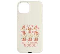 Just a Strong Goose Pink Ribbon Concientización sobre el cáncer de Mama Carcasa para iPhone 15 Plus