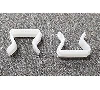Just Accessories® - Clips de plástico en forma de U para bases de diván y bases de cama otomana para unirse - clips de plástico en forma de U, plástico, 4 x Plastic U Clips