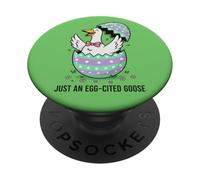 Just An Egg-Citado Ganso Pascua Divertido PopSockets PopGrip Adhesivo
