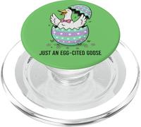 Just An Egg-Citado Ganso Pascua Divertido PopSockets PopGrip para MagSafe