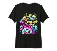 Just Another Day Closer To Summer Break Teacher Students Camiseta Premium