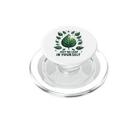 Just Be-Leaf in Yourself Motivación Divertida para el jardín de Plantas PopSockets PopGrip para MagSafe