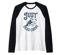 Just Beak Cause Juego de Palabras de pájaro con tucán Divertido Amante de Las Aves Camiseta Manga Raglan