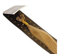 Just Beautiful Hair 50cm Mechones com Microanilla I-Stick Cabello Autentico Remy de la India, 1g - #10 castaño claro, 1x200 mechones