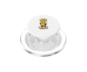 Just Bee Yourself Cute Bumblebee Juego de Palabras PopSockets PopGrip para MagSafe