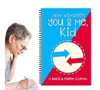 Just Between You and Me Kid,Diario de ida y vuelta, diario familiar, cuaderno entre adultos y niños, cuaderno interactivo entre adultos y niños para promover la distancia