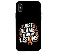 Just Blame It On My Lesions Esclerosis múltiple - Carcasa para iPhone X/XS