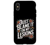 Just Blame It On My Lesions Esclerosis múltiple - Carcasa para iPhone X/XS