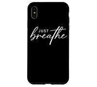 Just Breathe Calm Mindfulness Inspiración Carcasa para iPhone XS Max