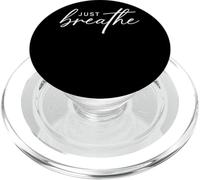 Just Breathe Calm Mindfulness Inspiración PopSockets PopGrip para MagSafe