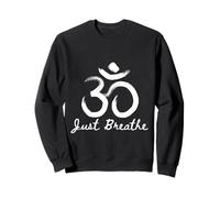 Just Breathe - Pincel con símbolo de Yoga Espiritual Sudadera