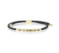 Just Breathe - Pulsera para mujer, hombre, no dejes que los días duros ganen o sean amables, pulseras grabadas, pulsera de tubo motivacional para mujer, joyería ajustable hecha a mano, regalos