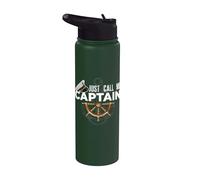 Just Call Me Captain - Boating Sailor - Anchor Boat Sailing Stainless Steel Insulated Water Bottle