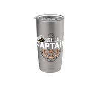 Just Call Me Captain - Boating Sailor - Anchor Boat Sailing Vaso térmico de acero inoxidable de doble pared