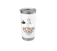 Just Call Me Captain - Boating Sailor - Anchor Boat Sailing Vaso térmico de acero inoxidable de doble pared
