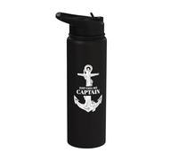 Just Call Me Captain Funny Boat owner Dad Men Father Day Stainless Steel Insulated Water Bottle