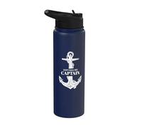 Just Call Me Captain Funny Boat owner Dad Men Father Day Stainless Steel Insulated Water Bottle