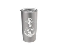 Just Call Me Captain Funny Boat owner Dad Men Father Day Vaso térmico de acero inoxidable de doble pared