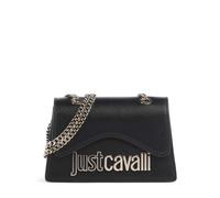Just Cavalli Bolso de hombro negro, imitación de cuero, mujer