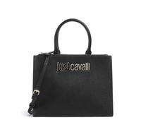 Just Cavalli Bolso de mano negro, imitación de cuero, mujer