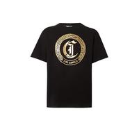 Just Cavalli Camiseta 'ROUND SNAKE' oro / negro L oro / negro