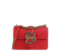 Just Cavalli Iconic Snakes Bolso de hombro rojo, imitación de cuero, mujer