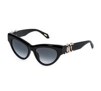 Just Cavalli Mujer SJC109 700 Gafas de sol Acetato Negro Fumar Cat Eye Normal Sombreado