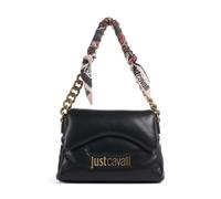 Just Cavalli Puffy Foulard Bolso de hombro negro, imitación de cuero, mujer