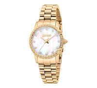 Just Cavalli Reloj analógico de Cuarzo para Mujer con Correa de Acero Inoxidable JC1L310M0065, Blanco Antiguo., Moda