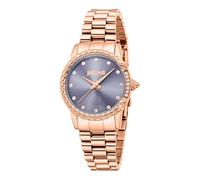 Just Cavalli Reloj analógico de Cuarzo para Mujer con Correa de Acero Inoxidable JC1L310M0085, Violeta, Moda