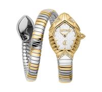 Just Cavalli Reloj analógico de Cuarzo para Mujer con Correa de Acero Inoxidable JC1L356M0055, Plateado, Moda