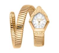 Just Cavalli Reloj analógico de Cuarzo para Mujer con Correa de Acero Inoxidable JC1L358M0035, Plateado, Moda