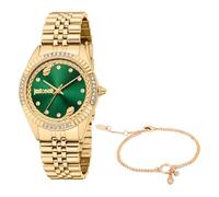 Just Cavalli Reloj Analógico para Mujeres de Cuarzo con Correa en Acero Inoxidable JC1L361M0065