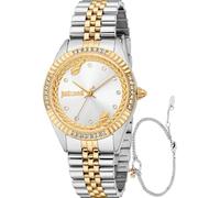 Just Cavalli Reloj Analógico para Mujeres de Cuarzo con Correa en Acero Inoxidable JC1L361M0075