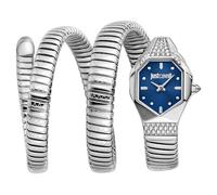 Just Cavalli Reloj analógico de Cuarzo para Mujer con Correa de Acero Inoxidable JC1L370M0025
