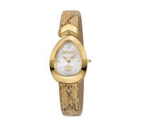 Just Cavalli Reloj analógico de Cuarzo para Mujer con Correa de Piel JC1L321L0025, Blanco Antiguo., Moda
