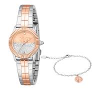 Just Cavalli Reloj Analógico para Mujeres de Cuarzo con Correa en Acero Inoxidable JC1L328M0095