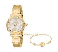 Just Cavalli Reloj Analógico para Mujeres de Cuarzo con Correa en Acero Inoxidable JC1L332M0055