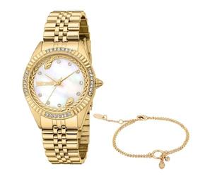 Just Cavalli Set Vittoria Glam - Reloj de Pulsera de Cuarzo para Mujer