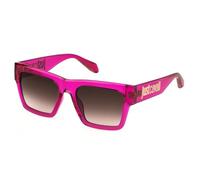 JUST CAVALLI Sunglasses SJC038 SHINY TRANSPARENT FUXIA 54/19/145 Unisex Adultos