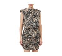 Just Cavalli - Vestido de algodón estampado de pitón - Dresses - Mujer - Multicolor - M -
